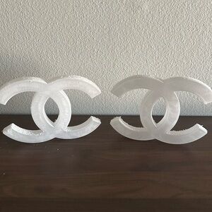 Chanel White Logo Decor retail store display